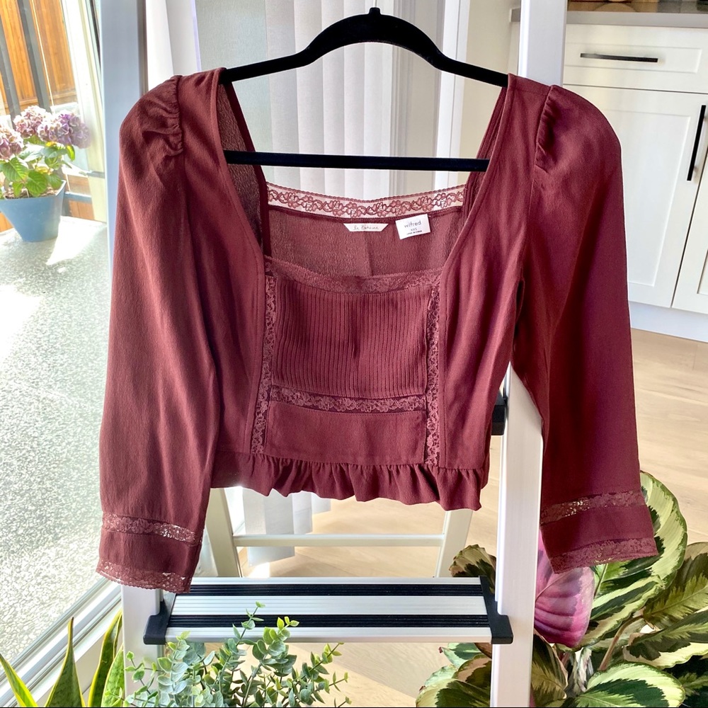 BNWOT Wilfred La Boheme crop top